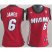 Cheap Women Miami Heat 6# LeBron James Red NBA Jerseys