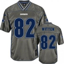 Nike Dallas Cowboys #82 Jason Witten Grey Youth Stitched NFL Elite Vapor Jersey