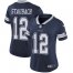 Nike Dallas Cowboys #12 Roger Staubach Navy Blue Team Color Womens Stitched NFL Vapor Untouchable Limited Jersey