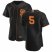 San Francisco Giants #5 Mike Yastrzemski Mens Nike Black Alternate 2020 Authentic Player MLB Jersey
