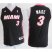 Kids Miami Heat 3 Dwyane Wade Black Revolution 30 Swingman Jerseys Cheap