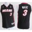 Kids Miami Heat 3 Dwyane Wade Black Revolution 30 Swingman Jerseys Cheap