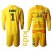 Paris Saint Germain #1 K.Navas Yellow Goalkeeper Long Sleeves Kid Soccer Club Jersey