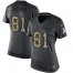 Nike Atlanta Falcons #81 Austin Hooper Black Womens Stitched NFL Limited 2016 Salute to Service Jersey