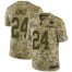 Nike Green Bay Packers #24 Josh Jones Camo Mens Stitched NFL Limited 2018 Salute To Service Jersey