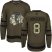 Adidas Chicago Blackhawks #8 Bill Mosienko Green Salute to Service Stitched NHL Jersey