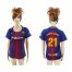 Womens Barcelona #21 Andre Gomes Home Soccer Club Jersey