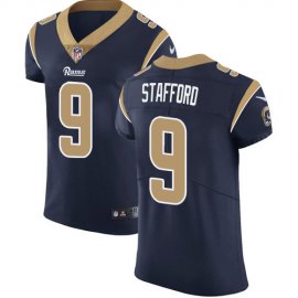 Los Angeles Rams #9 Matthew Stafford Navy Blue Team Color Mens Stitched NFL Vapor Untouchable Elite Jersey
