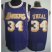 Los Angeles Lakers 34 Shaquille ONeal Purple Hardwood Classics Revolution 30 NBA Jerseys Cheap