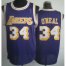 Los Angeles Lakers 34 Shaquille ONeal Purple Hardwood Classics Revolution 30 NBA Jerseys Cheap