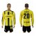 Dortmund #20 Ramos Home Long Sleeves Soccer Club Jersey