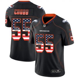 Nike Denver Broncos #55 Bradley Chubb Black Mens Stitched NFL Limited Rush USA Flag Jersey