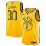 Nike Golden State Warriors #30 Stephen Curry Gold Youth 2022 NBA Finals Swingman Earned Edition Jersey Youth