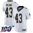 Nike New Orleans Saints #43 Marcus Williams White Mens Stitched NFL 100th Season Vapor Limited Jersey