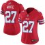Nike Buffalo Bills #27 TreDavious White Red Womens Stitched NFL Limited Rush Jersey