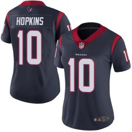 Nike Houston Texans #10 DeAndre Hopkins Navy Blue Team Color Womens Stitched NFL Vapor Untouchable Limited Jersey