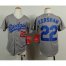 Los Angeles Dodgers #22 Clayton Kershaw Grey Cool Base Stitched Youth MLB Jersey