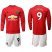Manchester United #9 Lukaku Red Home Long Sleeves Soccer Club Jersey