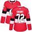 Adidas Ottawa Senators #72 Thomas Chabot Red Authentic 2017 100 Classic Womens Stitched NHL Jersey