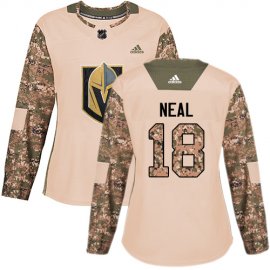 Adidas Vegas Golden Knights #18 James Neal Camo Authentic 2017 Veterans Day Womens Stitched NHL Jersey