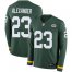 Nike Green Bay Packers #23 Jaire Alexander Green Team Color Mens Stitched NFL Limited Therma Long Sleeve Jersey