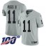 Nike Las Vegas Raiders #11 Henry Ruggs III Silver Mens Stitched NFL Limited Inverted Legend 100th Season Jersey