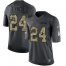 Nike Las Vegas Raiders #24 Marshawn Lynch Black Youth Stitched NFL Limited 2016 Salute to Service Jersey