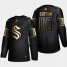 Seattle Kraken Custom Mens Adidas Black Golden Edition Limited Stitched NHL Jersey