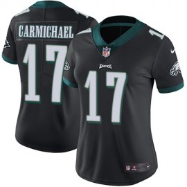 Nike Philadelphia Eagles #17 Harold Carmichael Black Alternate Womens Stitched NFL Vapor Untouchable Limited Jersey