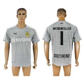 Dortmund #1 Weidenfeller Grey Soccer Club Jersey