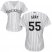 Colorado Rockies #55 Jon Gray White Strip Home Womens Stitched MLB Jersey