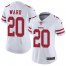Nike San Francisco 49ers #20 Jimmie Ward White Womens Stitched NFL Vapor Untouchable Limited Jersey