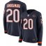 Nike Chicago Bears #20 Prince Amukamara Navy Blue Team Color Womens Stitched NFL Limited Therma Long Sleeve Jersey