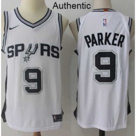 Mens Nike San Antonio Spurs #9 Tony Parker White NBA Authentic Association Edition Jersey