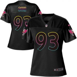 Nike Tampa Bay Buccaneers #93 Ndamukong Suh Black Womens NFL Fashion Game Jersey