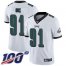 Nike Philadelphia Eagles #91 Fletcher Cox White Mens Stitched NFL 100th Season Vapor Limited Jersey