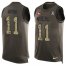 Nike San Francisco 49ers #11 Brandon Aiyuk Green Mens Stitched NFL Limited Salute To Service Tank Top Jersey