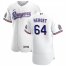 Texas Rangers #64 Jimmy Herget Mens Nike White Home 2020 Authentic Patch Player MLB Jersey