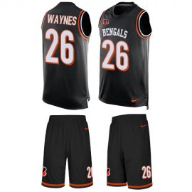 Nike Cincinnati Bengals #26 Trae Waynes Black Team Color Mens Stitched NFL Limited Tank Top Suit Jersey