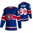 Montreal Canadiens #90 Tomas Tatar Blue Mens Adidas 2020-21 Reverse Retro Alternate NHL Jersey