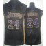 Los Angeles Lakers 24 Kobe Bryant Black Revolution 30 NBA Jerseys Purple Number Cheap