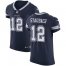 Nike Dallas Cowboys #12 Roger Staubach Navy Blue Team Color Mens Stitched NFL Vapor Untouchable Elite Jersey