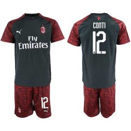 AC Milan #12 Conti Third Soccer Club Jersey