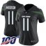Nike New York Jets #11 Robby Anderson Black Alternate Womens Stitched NFL 100th Season Vapor Limited Jersey