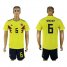 Colombia #6 Sanchez Home Soccer Country Jersey