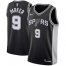 Mens Nike San Antonio Spurs #9 Tony Parker Black NBA Swingman Icon Edition Jersey