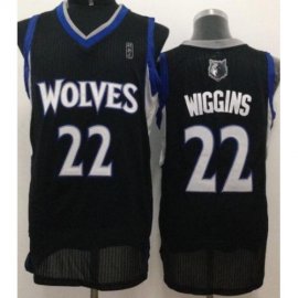Minnesota Timberwolves 22 Andrew Wiggins Black Revolution 30 NBA Jerseys