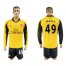 Arsenal #49 Macey Away Long Sleeves Soccer Club Jersey