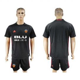 Valencia Blank Black Goalkeeper Soccer Club Jersey
