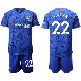 Chelsea #22 Willian Home Soccer Club Jersey